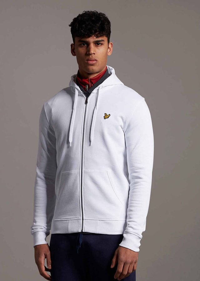 Lyle & Scott Cardigans Zip through hoodie - white