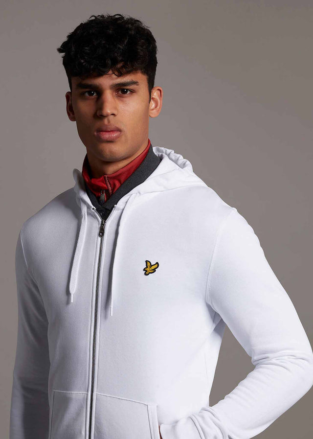 Lyle & Scott Cardigans Zip through hoodie - white