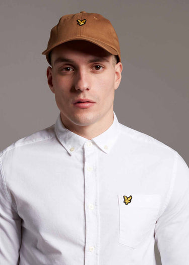 Lyle & Scott Overhemden Light weight oxford shirt ss - white