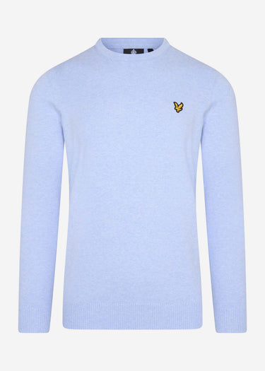 Lyle & Scott Truien Merino crew jumper - pool blue