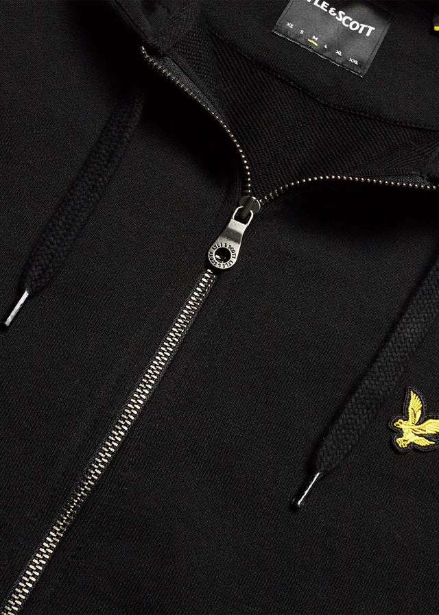 Lyle & Scott Cardigans Zip through hoodie - jet black