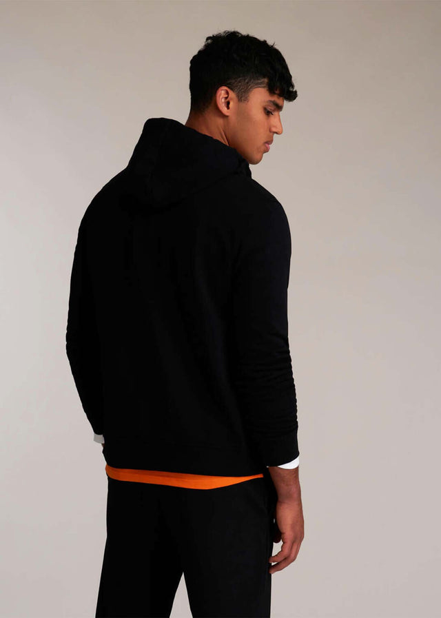 Lyle & Scott Cardigans Zip through hoodie - jet black