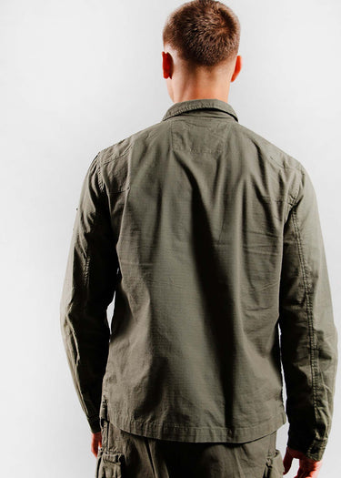 Marshall Artist Overshirts Cotton ripstop overshirt - khaki