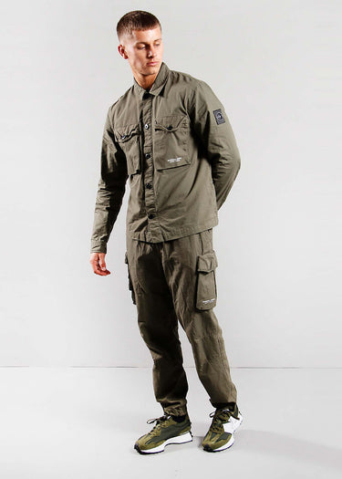 Marshall Artist Overshirts Cotton ripstop overshirt - khaki