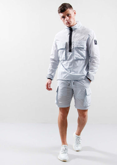 Marshall Artist Korte Broeken Krinkle nylon cargo short - dolphin grey