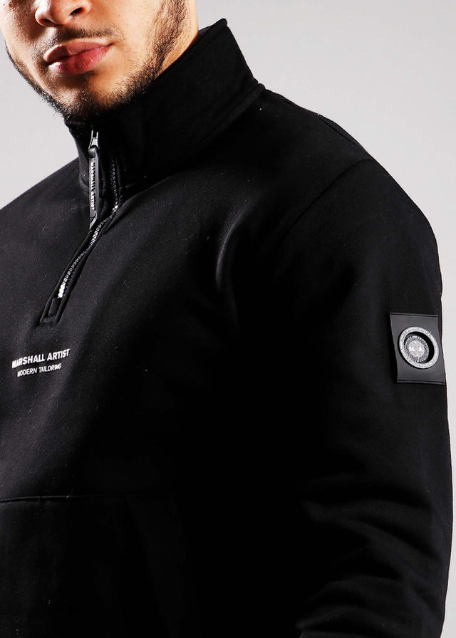 Marshall Artist Sweaters Siren 1/4 zip sweat - black