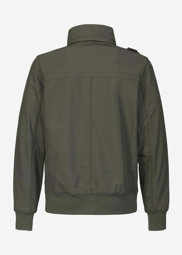 MA.Strum Jassen Funnel neck softshell - oil slick