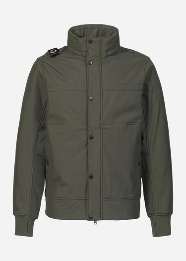 MA.Strum Jassen Funnel neck softshell - oil slick