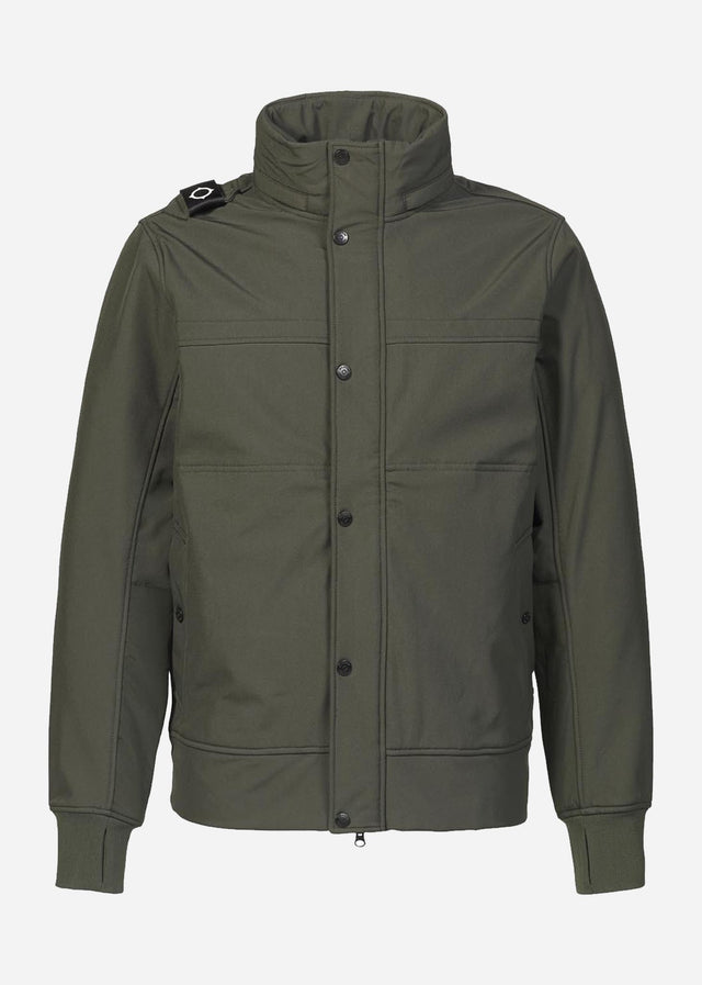 MA.Strum Jackets Funnel neck softshell - oil slick