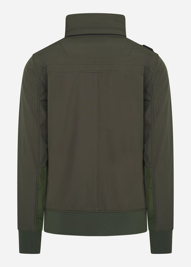 MA.Strum Jassen Funnel neck softshell - oil slick