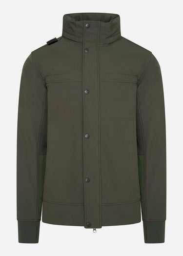 MA.Strum Jassen Funnel neck softshell - oil slick