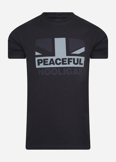 Peaceful Hooligan T-shirts Flag t-shirt - black
