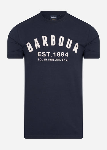 Barbour T-shirts Ridge logo tee - navy