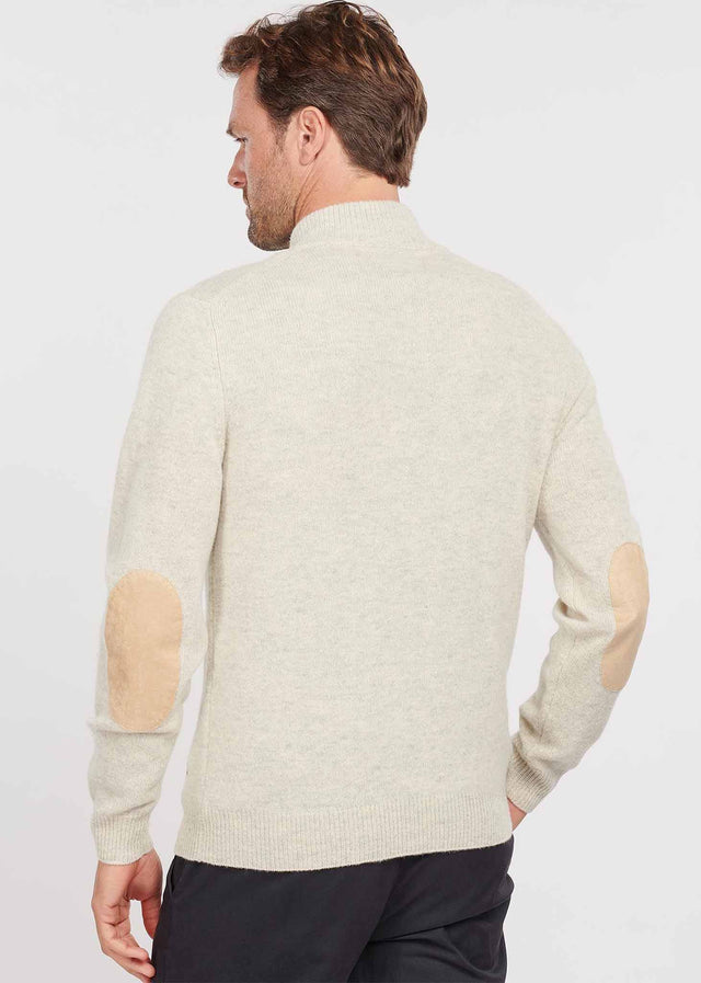 Barbour Sweaters Patch half zip - pearl