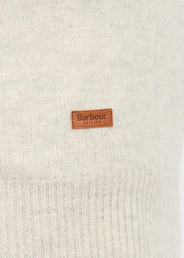 Barbour Sweaters Patch half zip - pearl