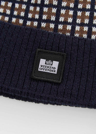 Weekend Offender Mutsen checkie - navy