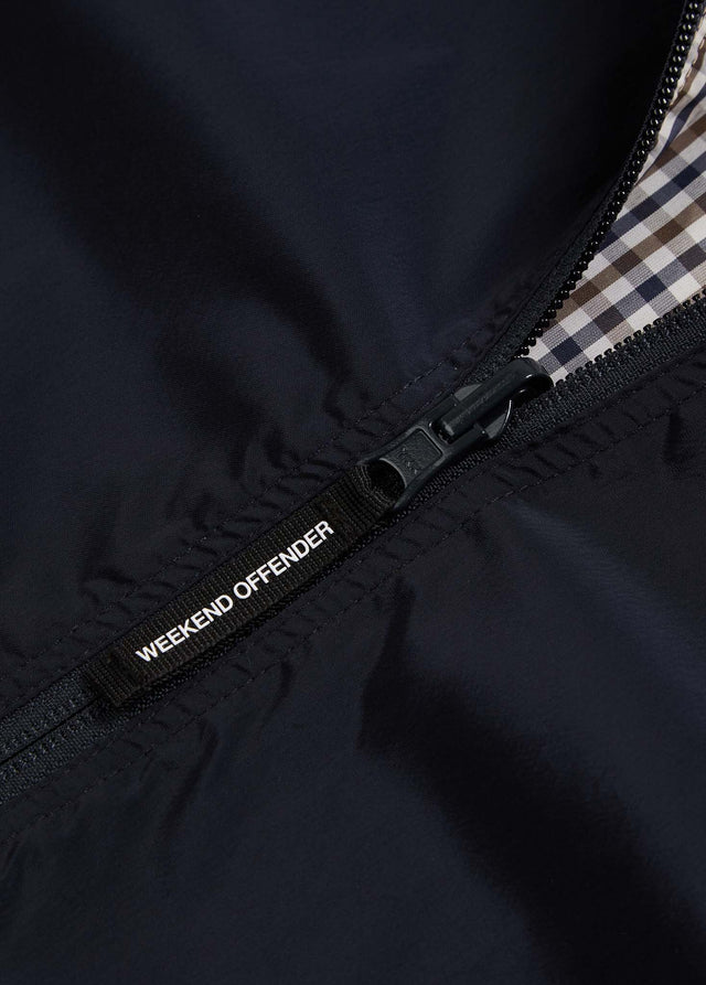 Weekend Offender Jackets Capricious reversible - check navy