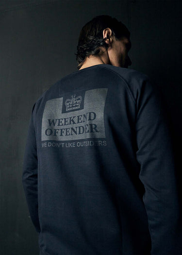 Weekend Offender Truien Leo Gregory special sweat - navy