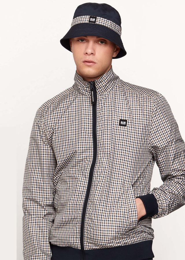 Weekend Offender Jackets Capricious reversible - check navy