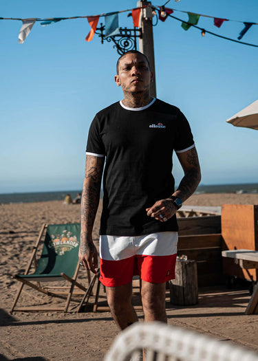 Ellesse Zwembroeken Cielo swim short - black red