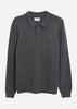 Farah Truien  Sweater hamlet knit ls polo - charcoal 