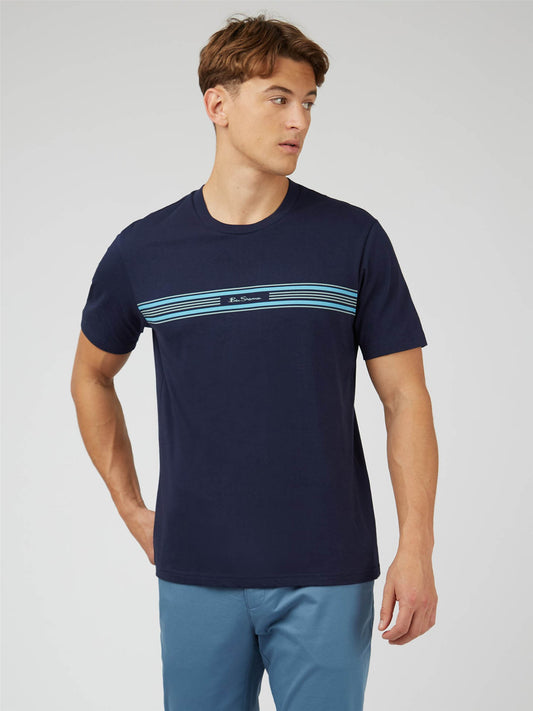 Ben Sherman T-shirts  Seasonal stripe - marine 