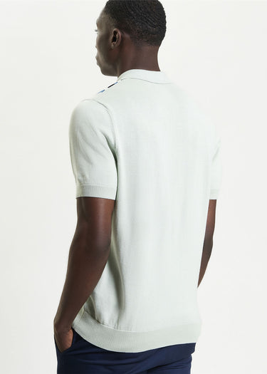 Ben Sherman Polo's Verticle stripe polo - light green