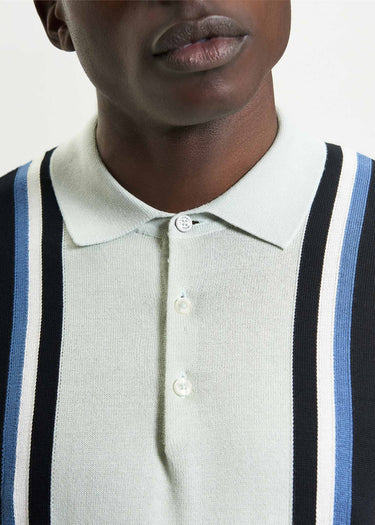 Ben Sherman Polo's Verticle stripe polo - light green