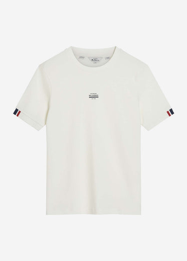 Ben Sherman T-shirts Tipped pique tee - snow white