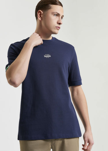 Ben Sherman T-shirts Tipped pique tee - dark navy