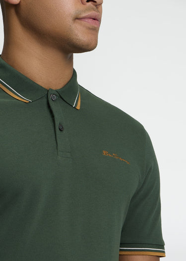 Ben Sherman Polo's Signature pique polo - bottle green