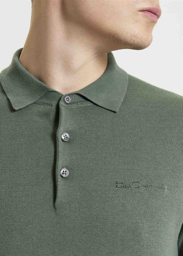 Ben Sherman Polo's Signature ss polo - olive