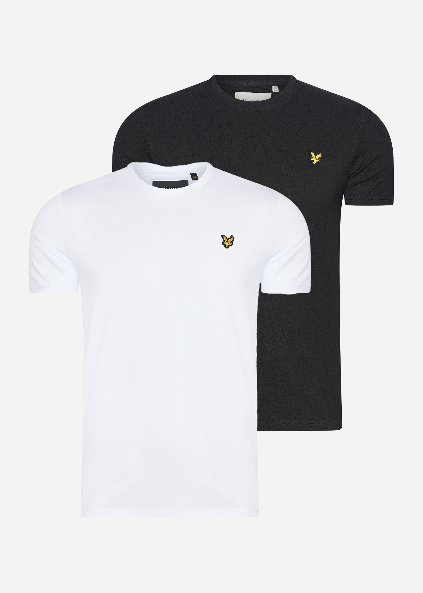 Lyle & Scott T-shirts 2 Pack plain t-shirt - jet black - white