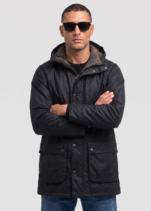 Barbour bedale wax parka - navy