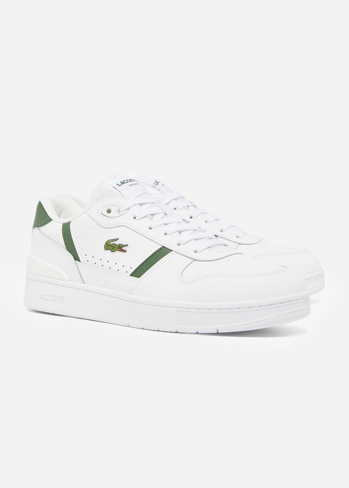 Lacoste Schoenen  T-clip set - white dark green 