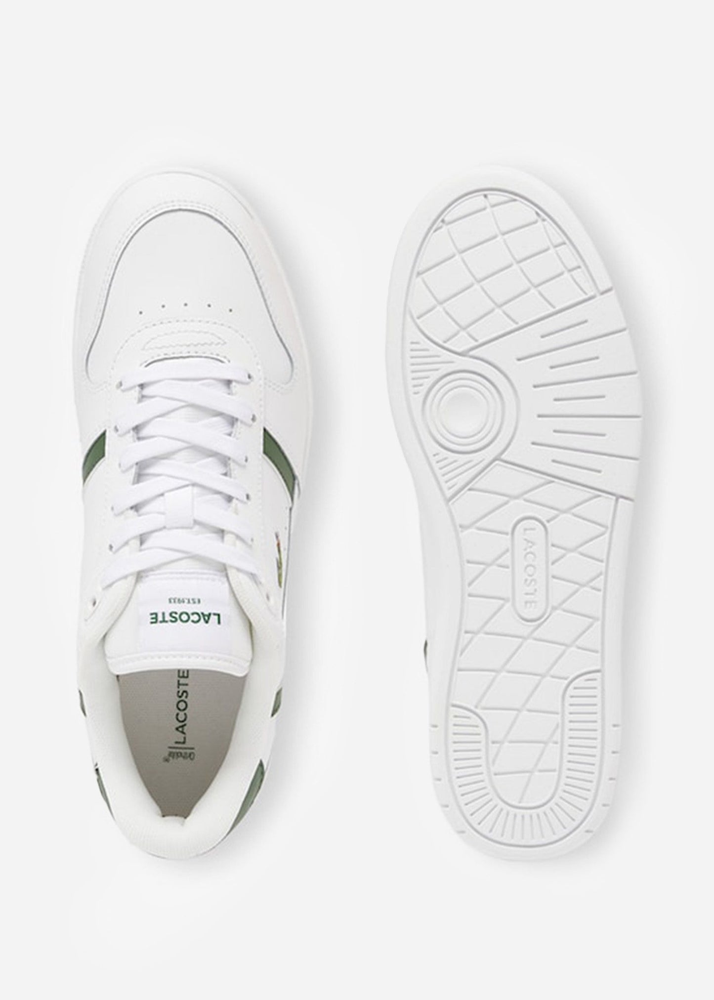 Lacoste Schoenen  T-clip set - white dark green 