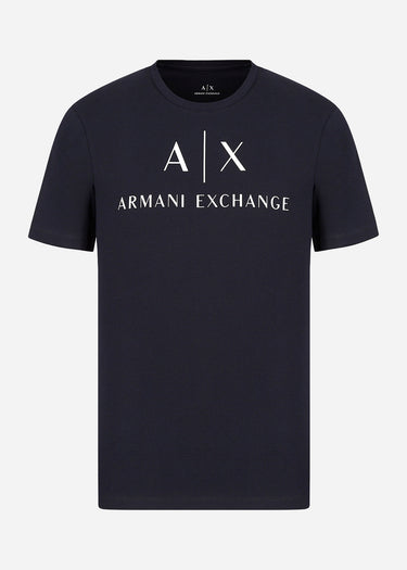 Armani Exchange T-shirts Slim fit jersey t-shirt with logo - navy