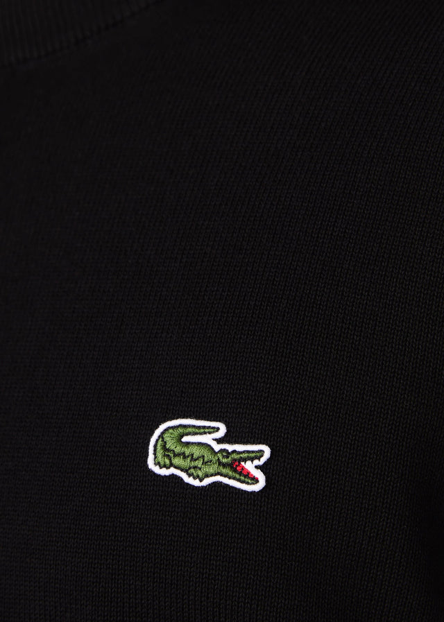 Lacoste Sweaters Regular fit crew neck sweater - black