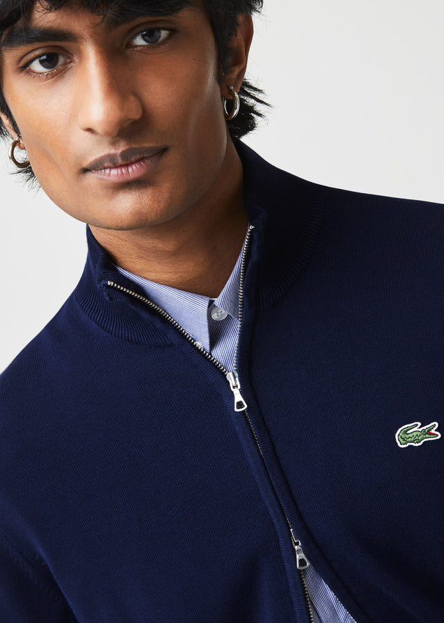 Lacoste Cardigans  A Zip through sweater - navy blue 