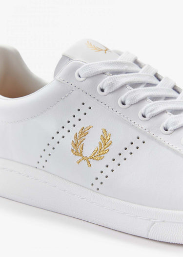 Fred Perry Schoenen  B721 leather - white gold 