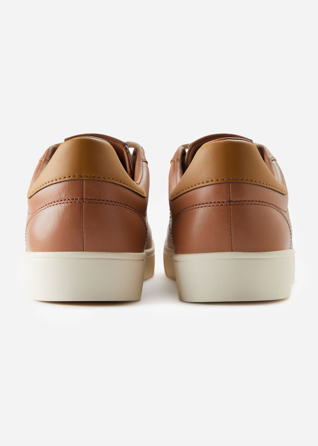 Fred Perry Shoes  Spencer leather - dark tan dark caramel 
