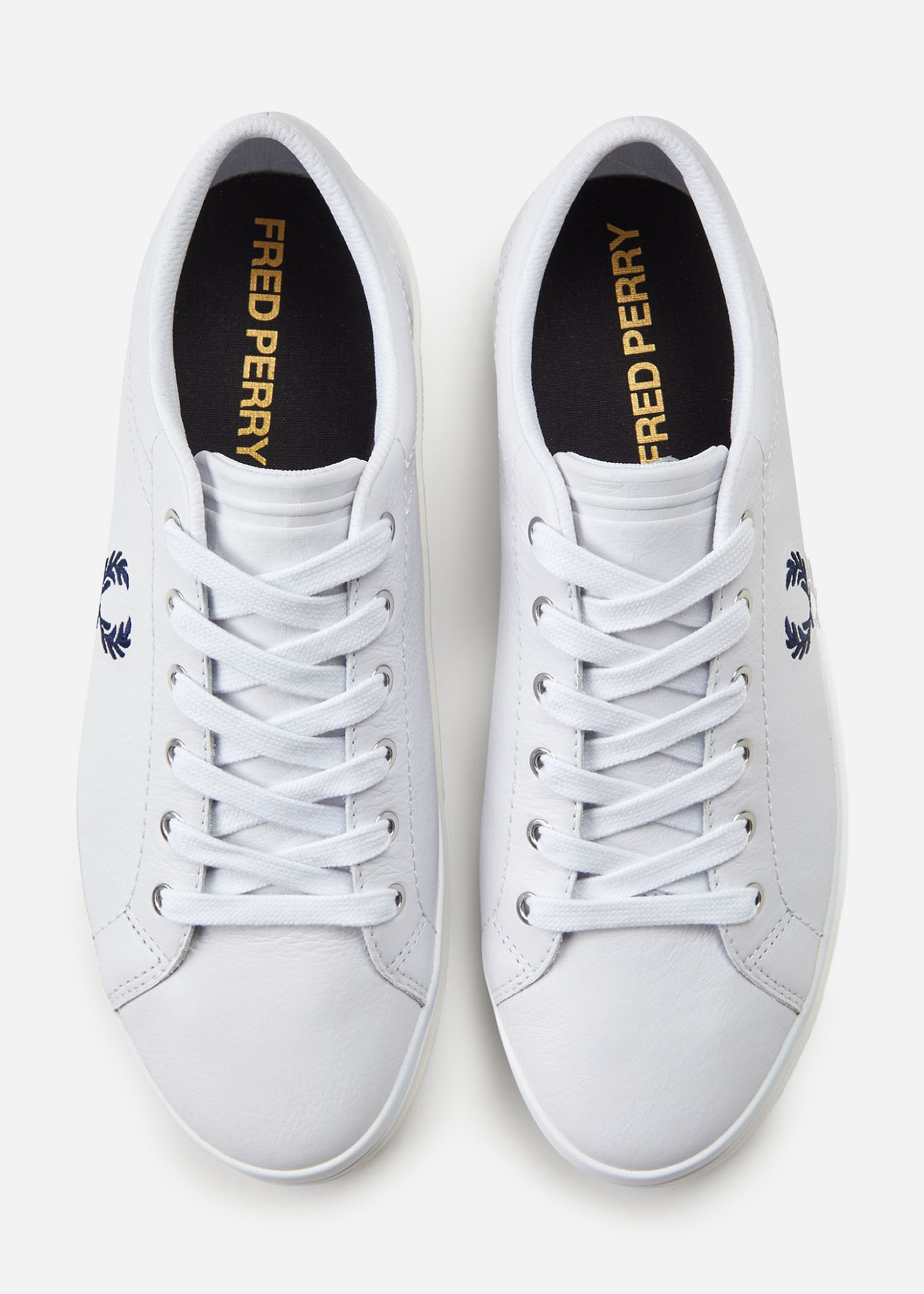 Fred Perry Schoenen  Baseline leather - white 