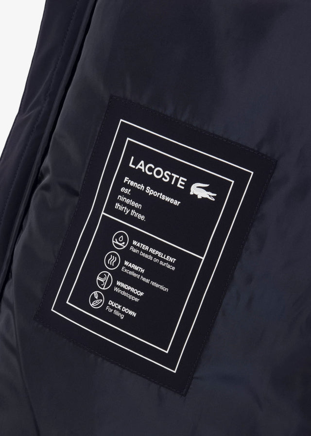 Lacoste Jackets Water-repellent packable hood down jacket - abysm