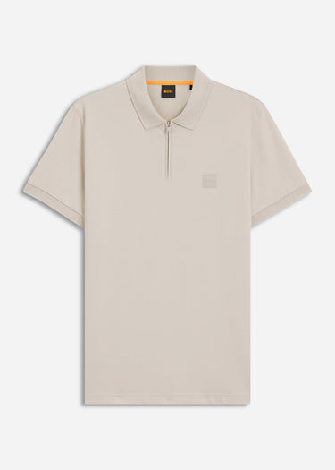 Hugo Boss Polo's Passerzip - open grey 070