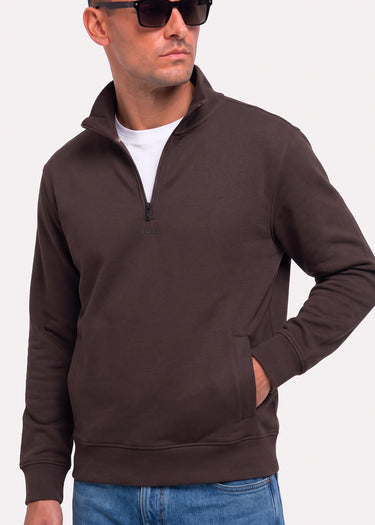 Hugo Boss Sweaters Ze smallzip - brown
