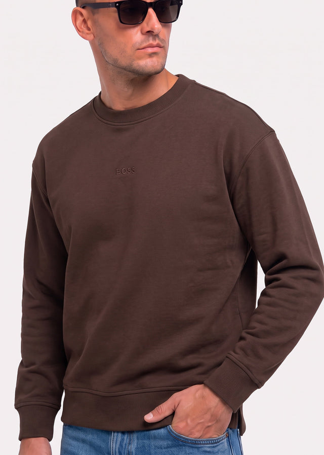 Hugo Boss Truien Wesmallcrew - brown