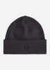 Fred Perry Mutsen  Classic beanie - dark grey marl 