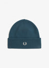 Fred Perry Mutsen  Classic beanie - petrol light oyster 