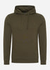 Lyle & Scott Hoodies  Tonal eagle pullover hoodie - olive 