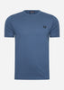 Fred Perry T-shirts  Ringer t-shirt - midnight blue 